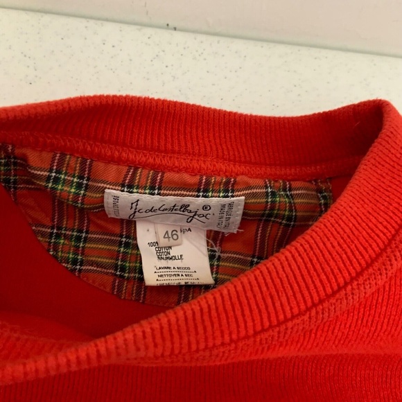 Vintage Jc de Contellojoc Daffy Duck Looney Tunes Sweater Red Size 46 - Picture 4 of 15